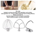 thumbnail image 6 of YAHHU 3‑Piece Stainless Steel Stand Mixer Attachments – Dough Hook, Flat Beater, Wire Whip, Tilt‑Head for Kitchen Mixers, 6 of 12