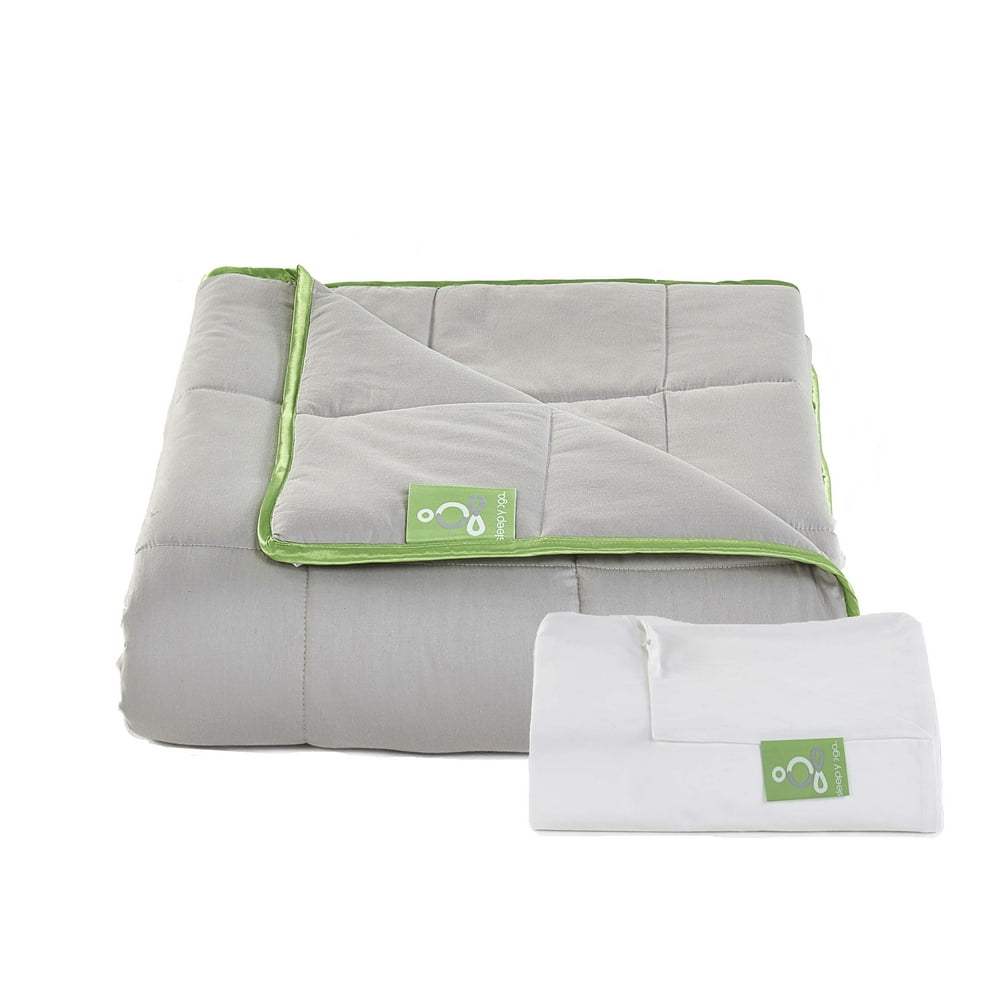 Weighted Blanket 17 lbs 60"x80" for Twin/ Full/ Queen Size Bed, 100%