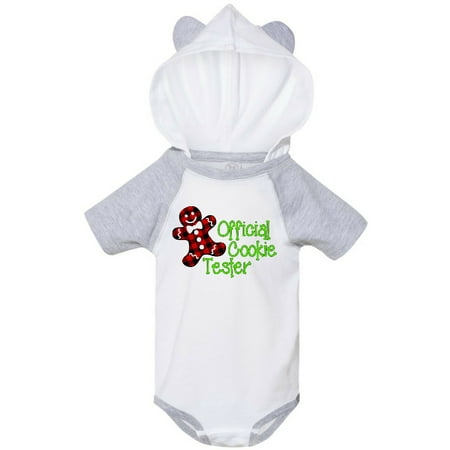 

Inktastic Official Cookie Tester Red Plaid Gingerbread Man with Bow Ti Gift Baby Boy or Baby Girl Bodysuit