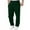 Green, variant on Yuanlong Men Pants Solid Straight Wide Leg Men'S Joggers Sweat Pants Fall Outing Sports Gym Large Trousers With Pockets