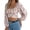 White, variant on Tops for Women Boho Floral Sleeve Crop Square Neck Long SleeveBack Tie Waist Casual Trendy Outfits Blue L
