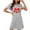 Gray, variant on Zorckvet Plus Size Nightgowns for Women Heart Graphic Sleepshirts Soft Valentine Comfortable Crewneck Womens Nightshirts Short Sleeve