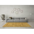 thumbnail image 3 of Ahgly Company Indoor Round Abstract Brown Modern Area Rugs, 5' Round, 3 of 4