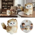 thumbnail image 2 of nTRIUQJ Lifelike Sitting Ragdoll Cat Toy with Realistic Posing Soft Stuffed Animal Cuddly Companion for Kids Adults Khaki, 2 of 7