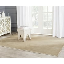 SAFAVIEH Infinity Alexis Overdyed Striped Polyester Area Rug, Beige/Green, 5'1" x 7'6"