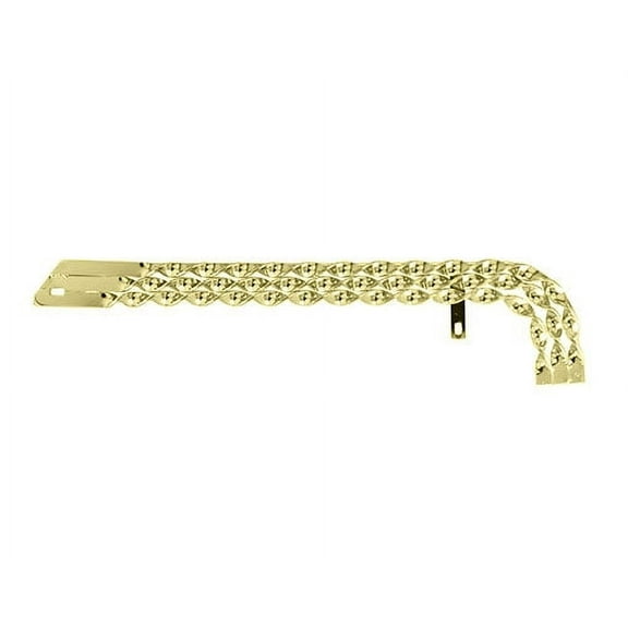 20" Triple Flat Twisted Chain Guard Gold. 