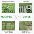 thumbnail image 6 of GROWNEER 100 Packs 6 Inches Heavy Duty 11 Gauge Galvanized Steel Garden Stakes Staples Securing Pegs for Securing Weed Fabric Landscape Fabric Netting Ground Sheets and Fleece, 6 of 7