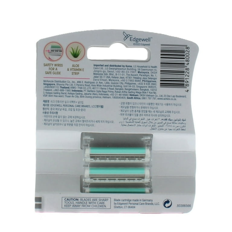 6 pack) Schick Silk Effects+ Plus Refill Cartridges (Pack of 3) 1