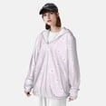 thumbnail image 5 of Daiia Kawaii Cat Paw UPF 50+ Sun Protection Hoodie Jacket Lightweight Long Sleeve Sun Shirt for Women Men with Pocket Hiking Outdoor-Small, 5 of 9