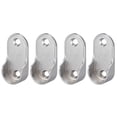 thumbnail image 1 of Soportes de Extremo de Varilla de Closet Ovalados de Aleación de Zinc para Varilla de 22mm 4PCS, 1 of 3