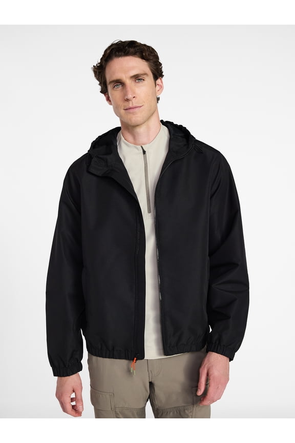 Men's Windbreaker Jacket with Hood, Sizes S-3XL