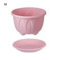 thumbnail image 1 of Flower Pot Nice-looking Fashion Lightweight Plastic Flower Vegetable Planters Pot with Tray for Home, 1 of 10