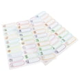 thumbnail image 3 of a refined and professional product description based on your input:\n\n \n\n**10 Sheets Blank Name Tags Sticky Labels – Strong Adhesive for Easy, 3 of 4