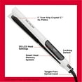thumbnail image 4 of Revlon Crystal C + Ceramic 1" Digital Hair Flat Iron, White, 4 of 7