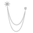 thumbnail image 5 of hengtong 3xShiny Rhinestone Snowflake Brooch Pin Workmanship Tassel Lapel Pin, 5 of 9