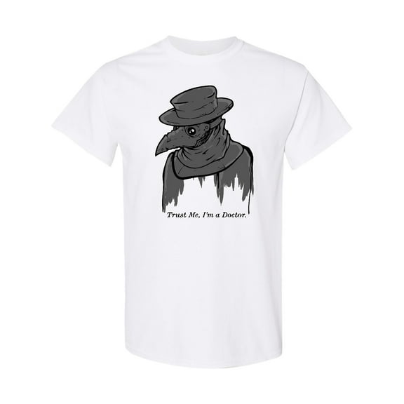 Inktastic Goth Plague Doctor 'trust Me I'm a Doctor.' T-Shirt