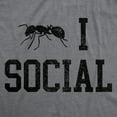 thumbnail image 2 of Mens Funny T Shirts Ant I Social Sarcastic Introverted Graphic Novelty Tee for Men Graphic Tees, 2 of 9