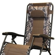 Caravan Canopy Infinity Zero Gravity Steel Frame Patio Deck Chair, Camouflage