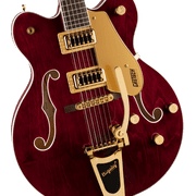 Gretsch Electric Guitar G5422TG Electromatic Classic Hollow Body Double-Cut with Bigsby and Gold Hardware, Laurel Fingerboard, Walnut Stain