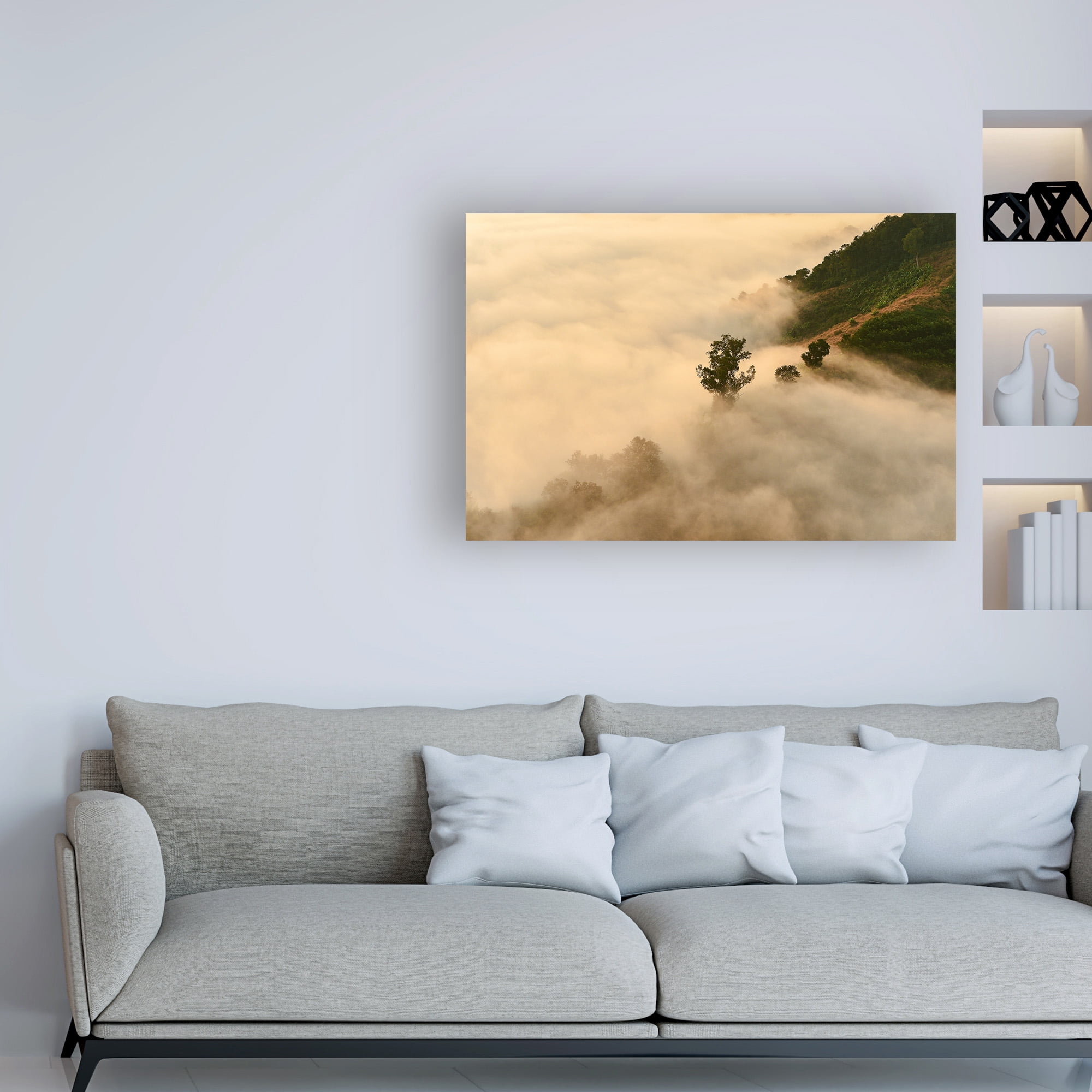 Trademark Fine Art 'Clouds Trees' Canvas Art by PhotoINC Studio