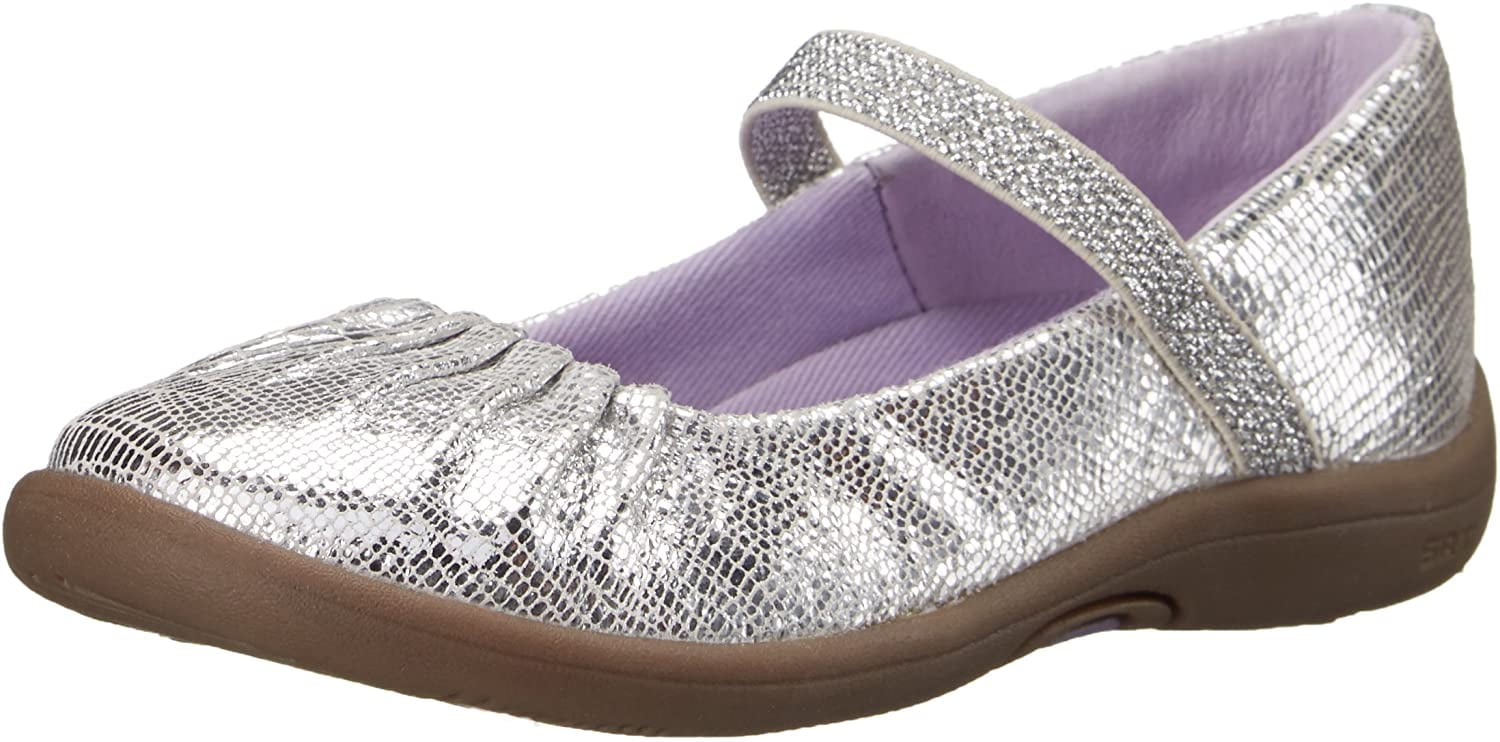 stride rite silver mary janes