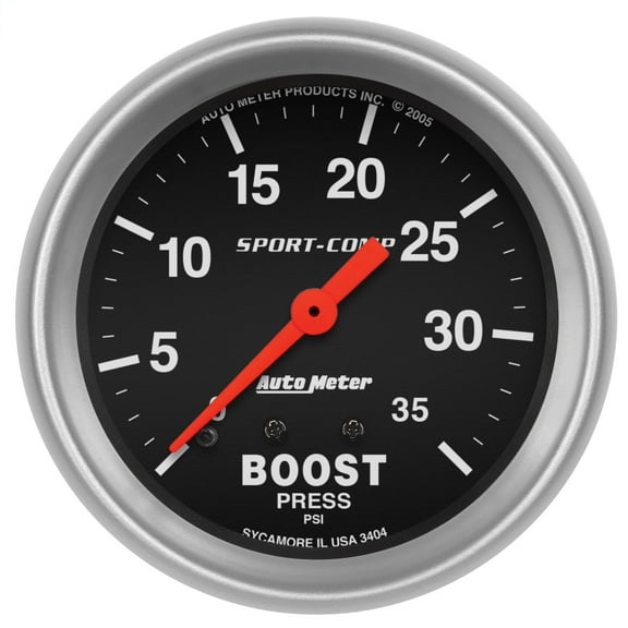 AutoMeter 3404 Sport-Comp Mechanical Boost Gauge