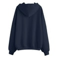 thumbnail image 5 of Ediodpoh Womens Casual Solid Long Sleeve Zipper Hooded Coat Pocket Sweatshirt Tops Solid Women's Hoodies Sweatshirts Navy_002 XL, 5 of 5