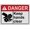 Warning Sign 1, variant on Industrial Caution Sign Machine Safety Sign (Rotating shaft hazard Keep body, hands, hair, clothes, away rotating parts will injure or kill) 8 in" x 12 in" Indoor Outdoor Safety SIgn