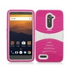 For ZTE Max XL N9560 Hard Gel Rubber KICKSTAND Case Phone Cover Accessory
