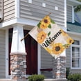 thumbnail image 2 of Spring Summer Sunflower Garden Flag 28x40 Inch Double Side for Outdoor Courtyard Garden Decor Flowers Welcome Holiday Flag for Outside Decoration, 2 of 6
