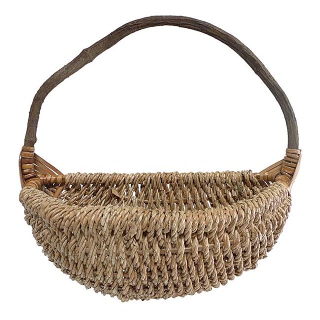 Cheungs CR-25054L-NL Rope Wall Basket with Crazy Vine Handle