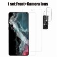 thumbnail image 2 of Lot de 3 Protecteur d'Écran Galaxy S21 FE + Protecteur d'Objectif de Caméra HD 0.3mm Transparent, 2 of 5