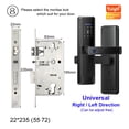 thumbnail image 2 of Door Lock, Smart Door Lock Tuya APP Fingerprint Digit Intelligence Electric 5 Unlock Method Support 8 Language Voice ,Easy to Install, 2 of 4
