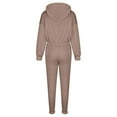 thumbnail image 5 of Fanxing Women Oversized Sweatshirts with Sweatpants 2 Piece Sweatsuits Fashion Solid Color Tracksuit Joggers Sport Suit, 5 of 6