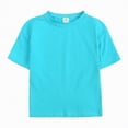 thumbnail image 5 of TOWED22 Baby Boy Summer Clothes Toddler Infant Outfit Short Sleeve Letter T Shirt Tops and Stretch Shorts Clothing Set(Sky Blue,10-11 Y), 5 of 8