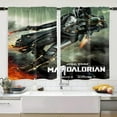 thumbnail image 1 of The Mandalorian Window Curtain - 2 Panels(28"x40"), 1 of 10