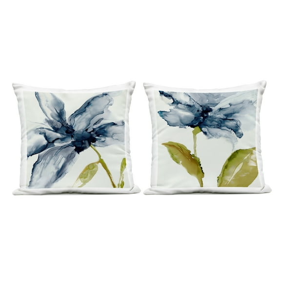 Stupell Industries Petals Of The Sky 2 Piece Outdoor Printed Pillow Set design by Jacob Q, 18 x 7 x 18