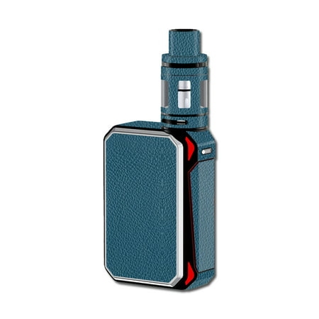 Skin Decal For Smok G-Priv 220W Vape Mod / Blue Teal Leather Pattern