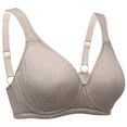 thumbnail image 6 of Wingslove Women's Full Coverage Wireless Support Non Padded Plus Size Minimizer Bra,Toffee 36G, 6 of 6