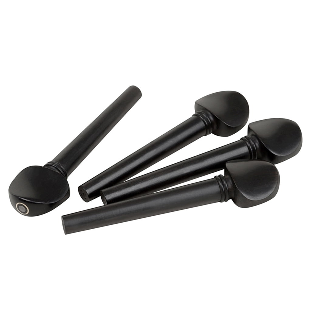 WINDLAND 12Pcs Ebony Wood Violin Oud Tuning Peg Tuner Oud Pegs Oud Shaft Handle Durable