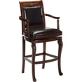 thumbnail image 2 of Bowery Hill 42.5"H Traditional Wood Counter Stool in Distressed Cherry, 2 of 2