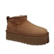 thumbnail image 5 of Botas de nieve cortas de suela gruesa de invierno para mujer, botas cortas mini con plataforma impermeable integrada de piel de oveja, cálidas, 5 of 6