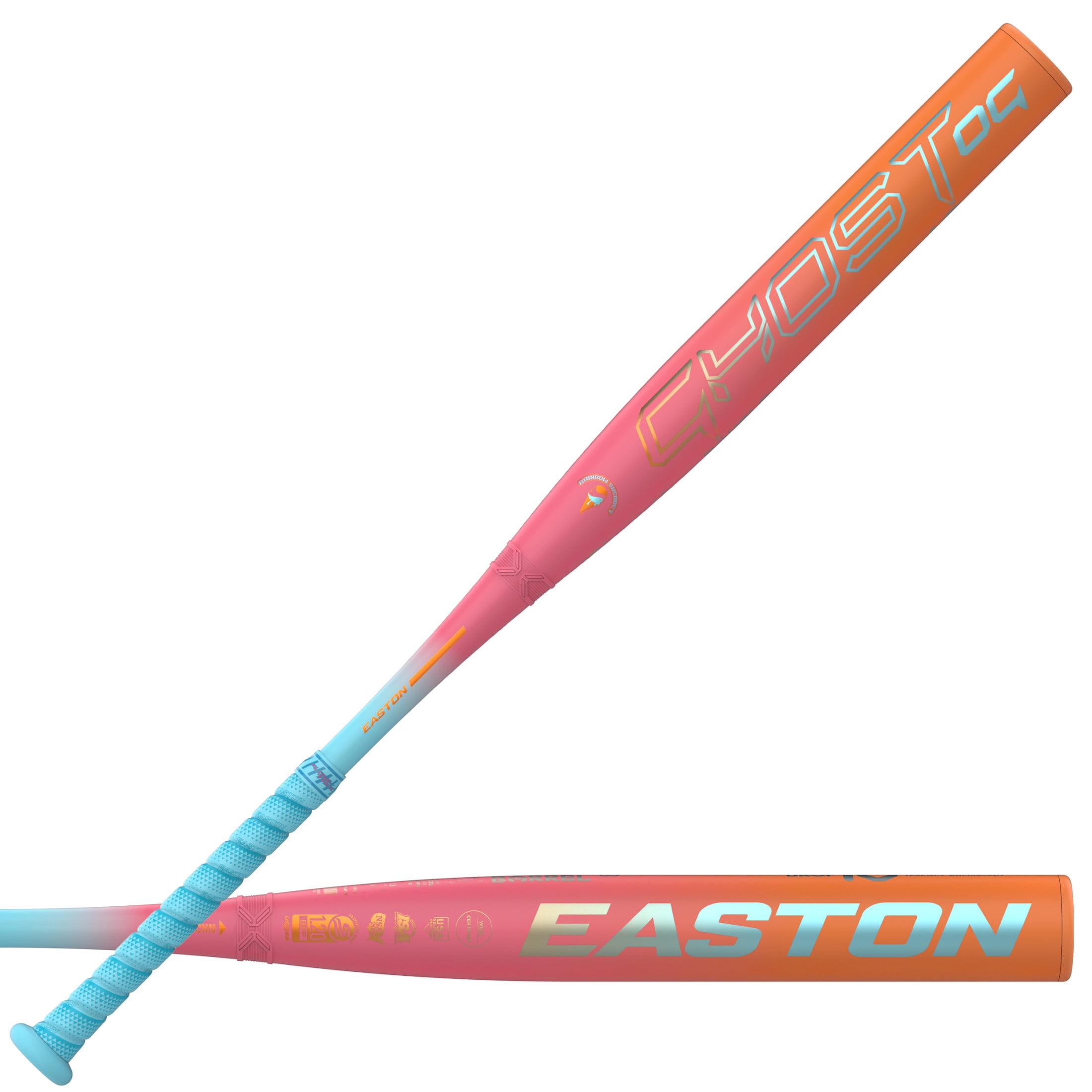 Easton Ghost OG Rainbow Sherbet Fastpitch Softball Bat | 33-Inch | -10
