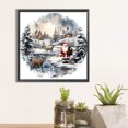 thumbnail image 3 of Pintura de diamante 5D DIY taladro redondo completo Santa en la nieve Kit decoración del hogar FLhrweasw Nuevo, 3 of 9
