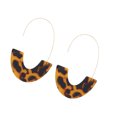 thumbnail image 3 of Qarigey 1 par de aretes en forma de U con estampado geométrico de leopardo para niñas adolescentes Tortie tortuga 20Conjunto, 3 of 6
