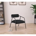 thumbnail image 2 of Meridian Furniture Carly Black Boucle Fabric Accent Chair, 2 of 5