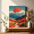 thumbnail image 6 of Mid Century Abstract Desert Canvas Southwest Minimal Texas Nature Wall Decor, 6 of 8