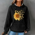 thumbnail image 2 of Ichuanyi Womens Tops, Fall and Winter Autumn Winter Ladies Long-Sleeved Pullover Print Round Neck Hooded Sweatshirt, 2 of 3