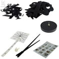 thumbnail image 5 of Gustave Large Frameless DIY Wall Clock Large Modern 3D Mirror Wall Clock Decor Sticker DIY Clock kit for Home Living Room Bedroom Office Decoration (Black), 5 of 10