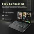 thumbnail image 5 of Lenovo V14 14" FHD Business Laptop, Intel i7-13620H, 16GB DDR4 RAM, 2TB Storage(1TB SSD+1TB Docking Station Set), ‎Intel UHD Graphics, Wi-Fi 6, 720p HD Camera, Win 11 Pro, Black, 5 of 9